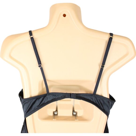 NWT La SENZA Bodysuit Thong Low Back Black Medium Satin Underwire T80 - Picture 6 of 10